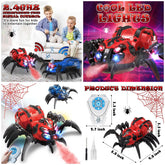Remote Control Spider Toy – 2.4GHz RC Spider with Lights, Music & 360° Spinning Action