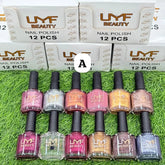 LMF Beauty Nail Polish – Permanent & Long-Lasting (Pack of 12)