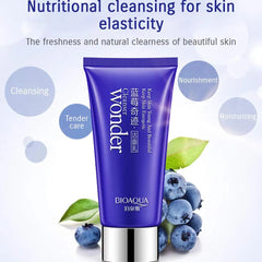 BIOAQUA Blueberry Wonder Skin Nutritional Cleansing Moisturizing Cleanser - 100g