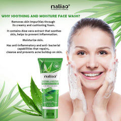 Maliao Soothing Aloe Vera Face Wash -130g
