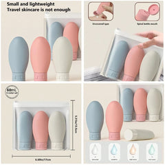 Empty Bottle Liquid Containers for Travelling - Pack Of 3