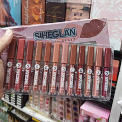 SIHEGLAN Nude Lip Gloss - 12 Pcs Set