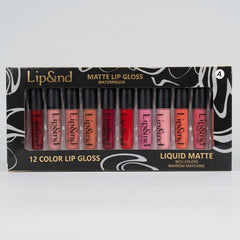 Lip&nd Waterproof Liquid Matte Lip Gloss Set - 12 Piece