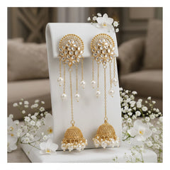 Kashmiri Long Jhumki Earrings – Luxury Style