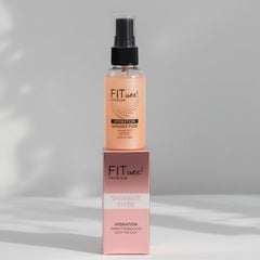 Fit Wee! Premium Hydration Soft Pink Shimmer Fixer Makeup Setting Spray - 50ml