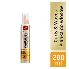 Wella Wellaflex Curls & Waves Strong Hold Volume 3 Hair Mousse 200ml