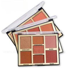 Miss Rose Blush, Highlight, Eyeshadow Palette - 7 Colors