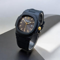 Patek phillips Silicon Black Men's watch