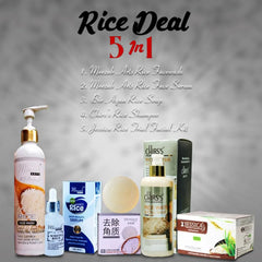 5 in 1 Organic Rice Facial Kit