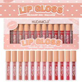 Hudamoji Silk Matte Liquid Lipgloss - 12PCS Set