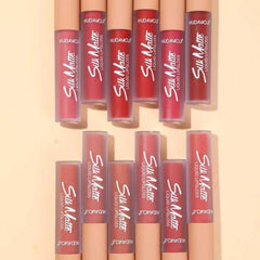 Hudamoji Silk Matte Liquid Lipgloss - 12PCS Set