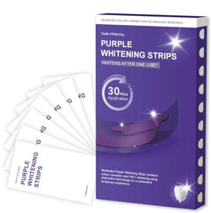 Purple Teeth Whitening Strips for Sensitive Teeth - Pack of 7 Strips