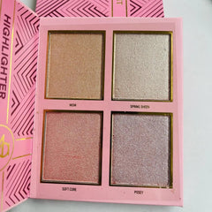 Mocallure 3 in 1 Mini Palette Notebook Eyeshadow, Highlighter & Blusher