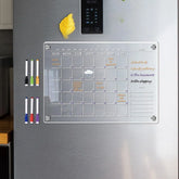 Acrylic, Magnetic Monthly Weekly Planner Calendar Boards