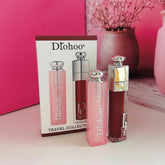 Drohoo 2 in1 Travel Size Lip Duo Set - Lip Gloss + Glossy Magic Lipstick