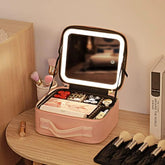 Smart Led Makeup Bag With Mirror Lights