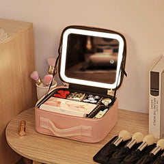 Smart Led Makeup Bag With Mirror Lights