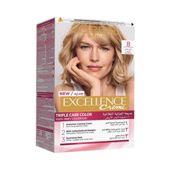 L'Oreal Paris Excellence Crème Triple Care Color 8 Light Blonde