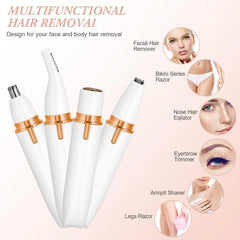 Multifunctional 4 Way Lady Shaver