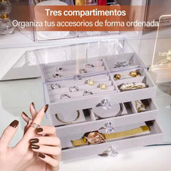 Acrylic Jewelry Organizer With 3 Drawers
