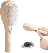 Self-Cleaning Anti-Static Massage Hair Brush