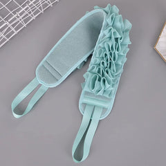 Back Scrubber for Shower, 30 Inches Long Strap Double Sided Exfoliating Loofah Sponge