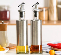Stainless Steel Glass Oil Dispenser Bottle