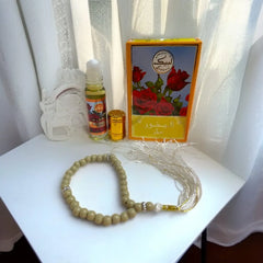 Labbaik Bakhoor Attar With Tasbeeh Alcohol-Free Fragrance - 6ml