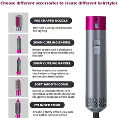 5 in 1 Hot Hair Dryer With Free Mini Spray - Limited Stock