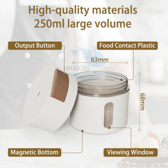 Wall Mounted Magnetic Seasoning Box - 6 Pcs Set