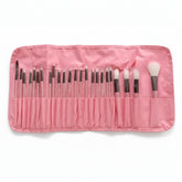 Professional Pink Makeup Brush Set with Pouch