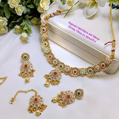 Rajwari Meena Necklace Set