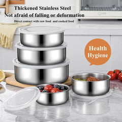 The Minimalist Stainless Steel Fresh Box Stack - Set of 5