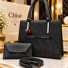Chloé Floral Handbag & Pouch Set