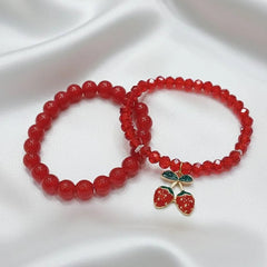 Korean style Strawberry design bracelet - Each