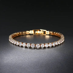 Gold-Tone Tennis Bracelet