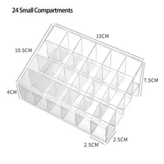 Acrylic Lipstick Nail Polish And Jewellery Display Rack 24 - Grid Lipstick Holder