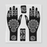 full hand mehndi sticker stencils for henna