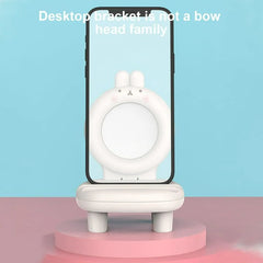Cute Mobile Phone Chair Table Stand with Mirror