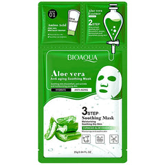 Bioaqua Aloe Vera 3 Step Soothing Facial Mask