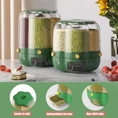 360° Rotating Grain And Cereal Dispenser