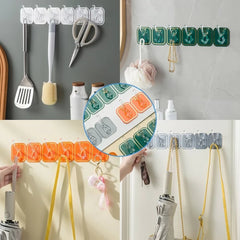 Multipurpose Wall Mounted Hook - Pack Of 6