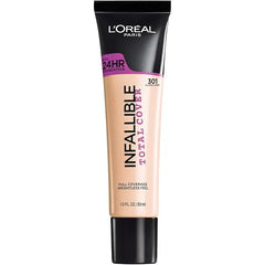 L'Oréal Infallible Total Cover Foundation 301 Classic Ivory - 30ml