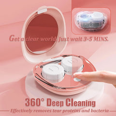 Fashionable Contact Lens Case Automatic Ultrasonic Contact Lens Cleaner