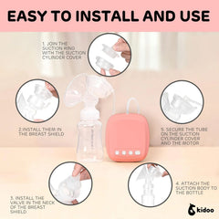 Electric Breast Pump for Soft, Comfortable and Fast Extraction