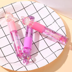 Hudamoji Radiant lip glosses with rabbit-shaped tops