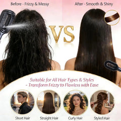 Wanmei 2-in-1 Water Mist Spray Hair Brush - All Hair Types - Each