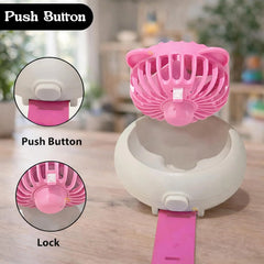 Kids Wrist Watch Fan USB Rechargeable Portable Mini Fan