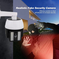 Dummy Simulated Surveillance Camera with Flashing Red LED
