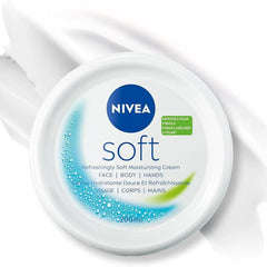 Nivea Soft Refreshingly Soft Moisturizing Cream, Jojoba Oil + Vitamin-E